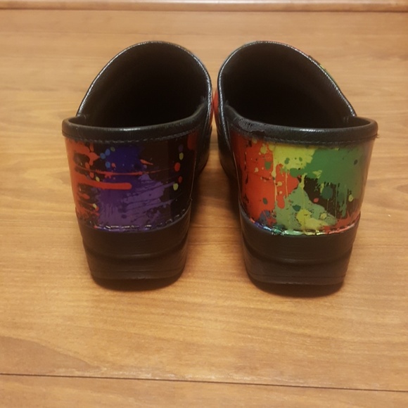 DANSKO Paint Splash Clogs - Size 37 - Picture 4 of 5